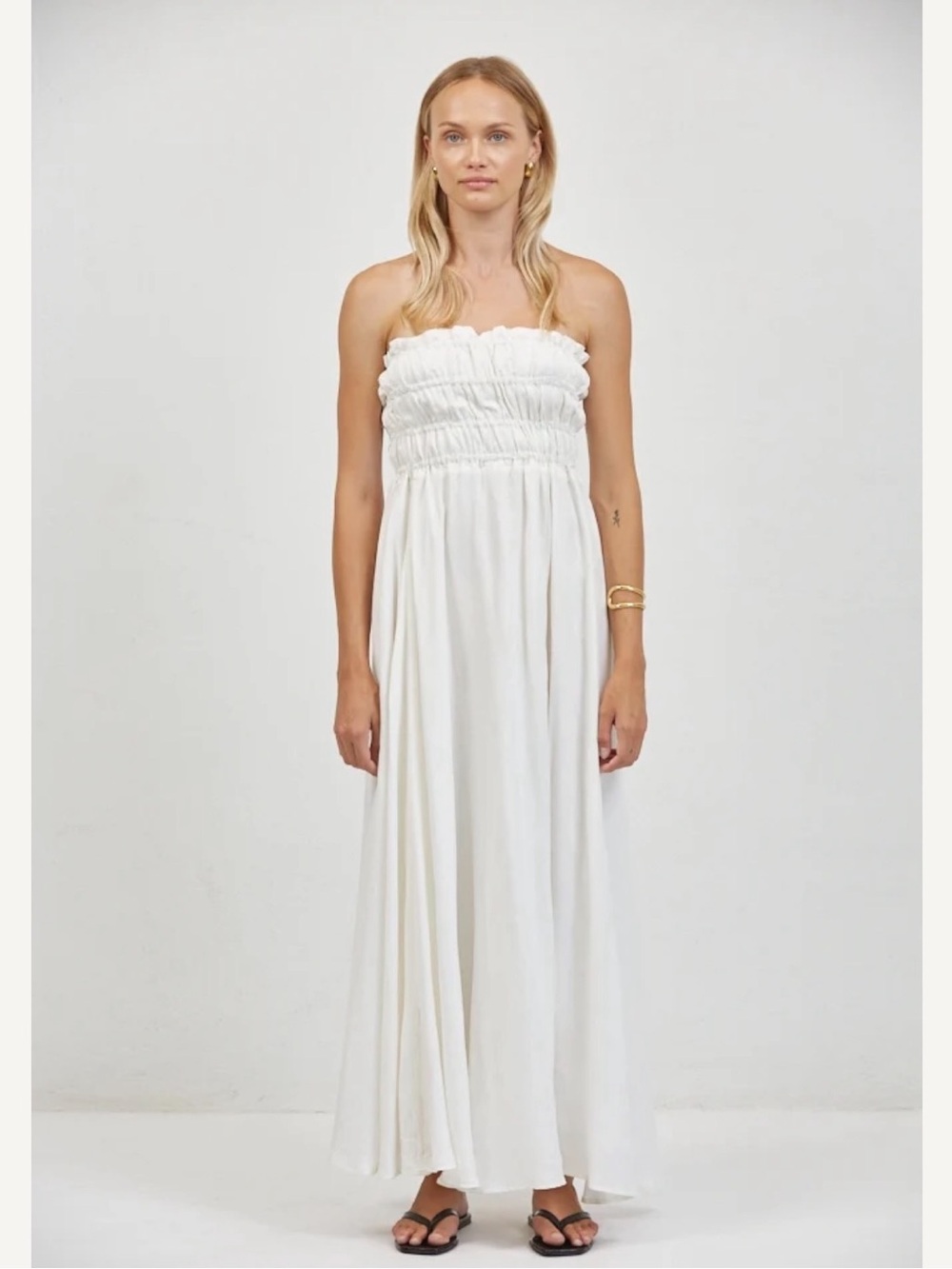 NWT a.ren $138 Caitlyn Dress strapless maxi dress size small